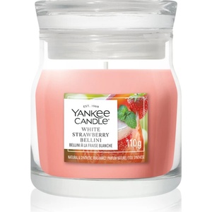 Yankee Candle White Strawberry Bellini ароматна свещ Signature 110 гр
