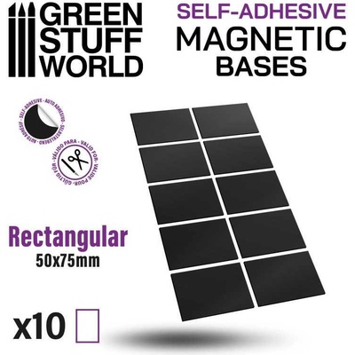 Green Stuff World Flexibilní samolepící magnety obdélníkové 50x75 mm 10 ks