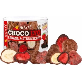 Mixit Chrumkavé banániky a jahody v čokoláde 150 g