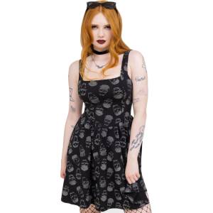 KILLSTAR Дамска рокля KILLSTAR - Enigma - Black/Grey - KSRA013158