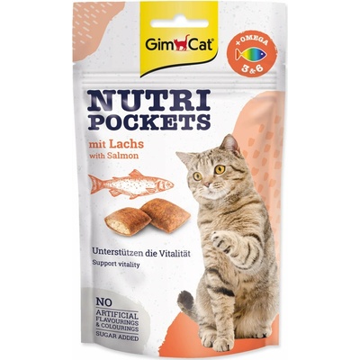 GimCat Nutri Pockets s lososem 60 g