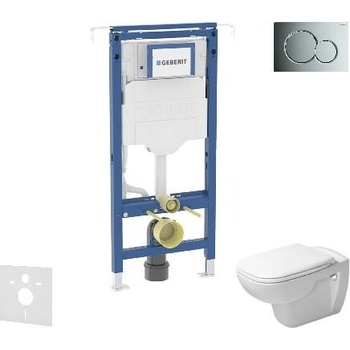Geberit Duofix Duravit D-Code s tlačidlom Sigma01 SANI11CP1100