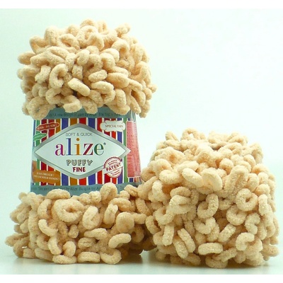 Alize příze Puffy Fine 310 Krémově béžová