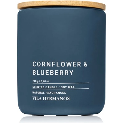 Vila Hermanos Concrete Cornflower & Blueberry ароматна свещ 240 гр