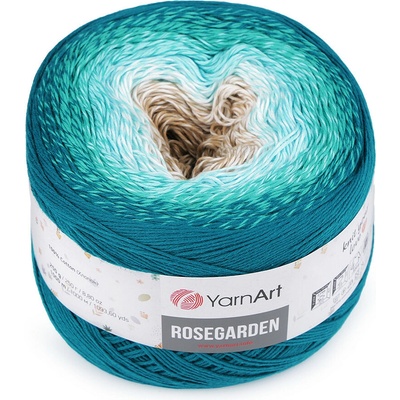 Bavlněná pletací příze Rosegarden 250 g Varianta: 5 (324) tyrkys, Balení: 1 ks