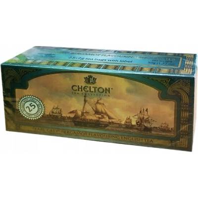 CHELTON Černý porcovaný čaj Earl Grey 25 x 2 g