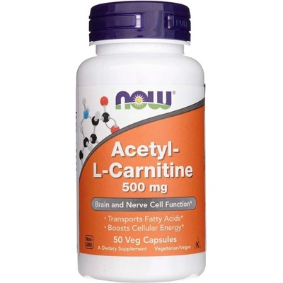Now Foods Foods Acetyl-L-Carnitine 500 mg 50 kapslí