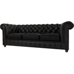 ROPEZ Диван от черно кадифе 230 cm Cambridge - Ropez (Cambridge Sofa 3os. tk. Riviera 100 nogi brąz)