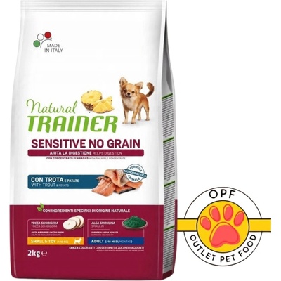 Trainer Natural Sensitive NO GRAIN Mini Adult Trout 2 kg