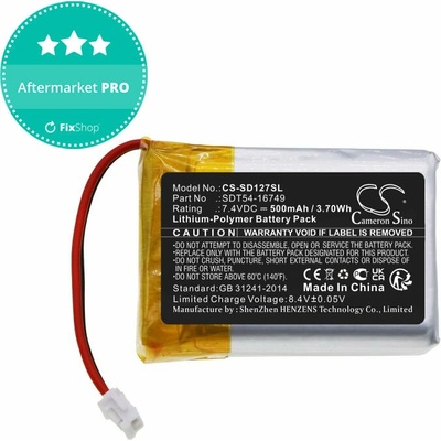 Baterie pro Sportdog Sd-1275/875, 500mAh, Li-Pol, 7.4V, SDT54-16749, HQ