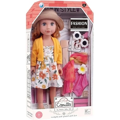 RAYA TOYS Кукла с дрехи и аксесоари Raya Toys - Camilla, 44 cm (505122259)