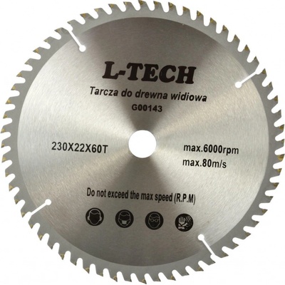 GEKO Pilový kotouč na dřevo s SK plátky 230 x 22,23 / 60 Z G00143