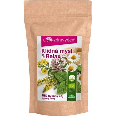 Zdravý den Pokojná myseľ a relax BIO bylinný čaj 100 g