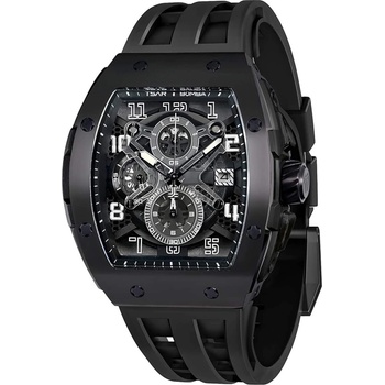 Tsar Bomba Мъжки часовник TSAR BOMBA Black Majesty Edition TB8211BB (TB8211BB)