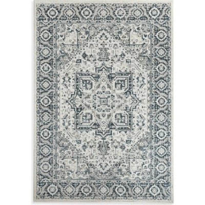 Takoy Koberec 160x230 cm modro-krémový s klasickým vzorem ve stylu vintage ELORA 2-HF-489312 | 160 x 230 cm