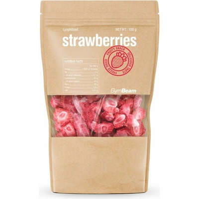 GymBeam Lyofilizované jahody 100 g
