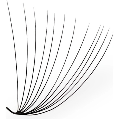 Luxury Lashes 12D Riasy Premium sypané v hotovom vejáriku MIX 1 000 Ks Zakrivenie umelých rias: D, Dĺžka umelých rias: Mix dĺžok 9-14 mm, Hrúbka rias: 005