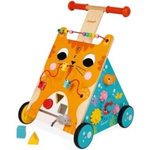 Janod Дървена многофункционална проходилка Котка (J08005) Проходилка
