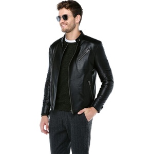 Jacket Club Мъжко яке от естествена кожа e-1087 - Черно #318255 (318255_Черно)