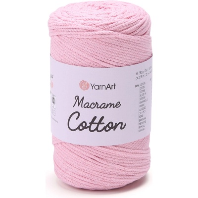Yarn Art Macrame Cotton 762 světle růžová