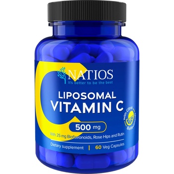 Natios Vitamín C Lipozomálny 500 mg 60 vegánskych kapsúl