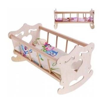 MALIMAS Wooden Cradle for 50cm doll + bedding ZA2021