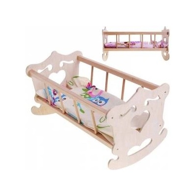 MALIMAS Wooden Cradle for 50cm doll + bedding ZA2021