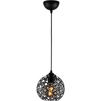 Opviq Черно висящо осветително тяло с метален абажур ø 17 cm Fellini - Opviq lights (527ABY1780)
