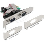 Delock PCI Express х 1 карта към 2 x сериен порт RS-232 мъжки, Low Profile (90046) - ggbox