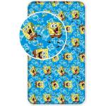 Jerry Fabrics Син еластичен памучен детски чаршаф 90x200 cm Sponge Bob "Blue" - Jerry Fabrics (19FT050)