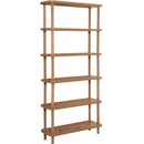 Knižnica v dekore borovice v prírodnej farbe 80x168,5 cm Step - Kalune Design