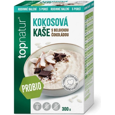 Topnatur Probio kaše Kokos s belgickou čokoládou XXL 300 g