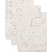 Jollein Žínky 3 ks Elephant Tales