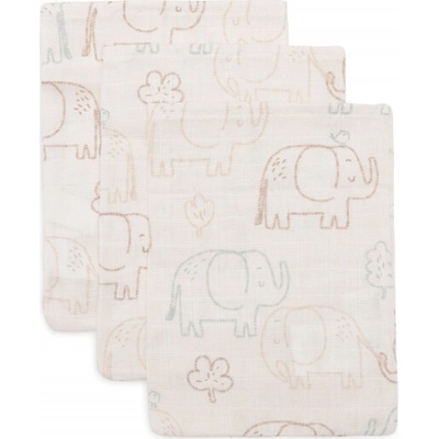 Jollein Žínky 3 ks Elephant Tales