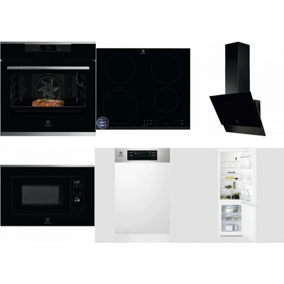 Set Electrolux KOEBP39X + LIR60433B + LFV616K + LMS2203EMX + EEM43300IX + LNT3LF18S