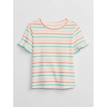 GAP Бебешка тениска с волани GAP GAP | Byal | Момичешки | 80-86