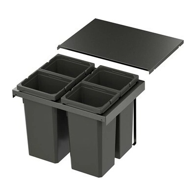 VS ENVI Flex Pro Systém na třídění odpadu KŠ 600 mm, 4 × 12,5 l, lávová