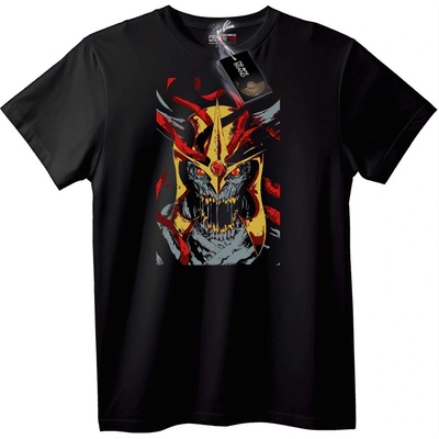 NOONEBRAND Тениска Аниме Череп Войн - 3XL, Black