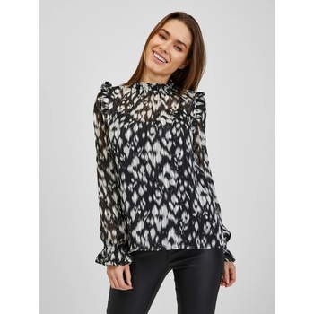 Image 1 of orsay Бяло-черна дамска блуза с десен ORSAY Orsay | Cheren | ЖЕНИ | XS