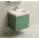Inter Ceramic Конзолен pvc шкаф за баня icp 6049 - 6049 - 1 green (6049 - 1 green)