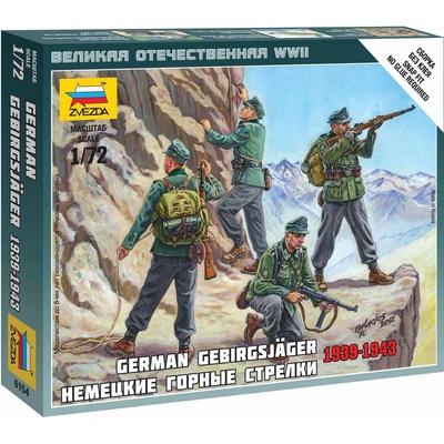 ZVEZDA Wargames WWII figurky 6154 German Gebirgsjäger 1:72