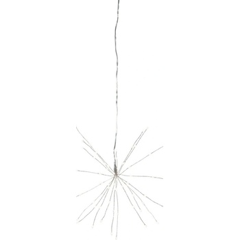 Dekorácia na zavesenie 26 cm STAR TRADING Firework strieborná