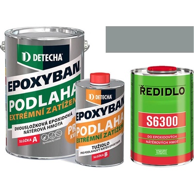 Epoxyban sada ředidlo S6300 4 l a 20 kg středně šedá