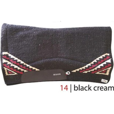 Burioni Westernová podsedlová deka SHOW NAVAJO černá přírodní