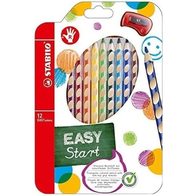 Stabilo 332/12 EASYcolors pro praváky ořezávátko 12 ks
