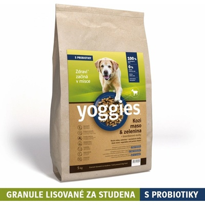 Yoggies kozie mäso a zelenina hypoalergéne lisované za studena s probiotikami 5 kg