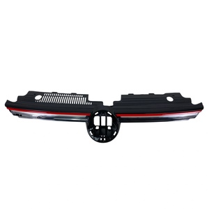  Решетка без емблема VW Golf 8 - GTI дизайн с червени лайсни (5H0853653)