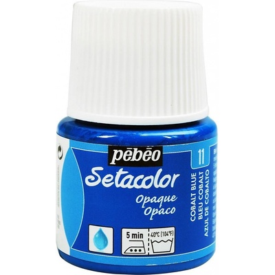 Barva na textil Pébéo Setacolor Opaque 45 ml Modrá kobalt 11
