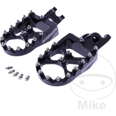 Accossato stupačky sada černý Accossato Motocross HONDA CR 125 R 02-07, CR 250 R 02-07, CRF 150 R 17/14 PALCŮ 07-15, CRF 150 RB 19/16 PALCŮ 07-17, CRF 250 R 04-16, CRF 250 X 04-19, CRF 250 RE 16...