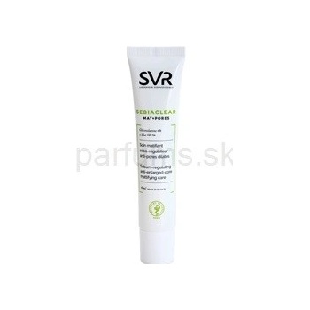 SVR Sebiaclear Mat+Pores matujúci fluid na reguláciu kožného mazu Sebum-Regulating Anti-Enlarged-Pore Mattifying Care 40 ml